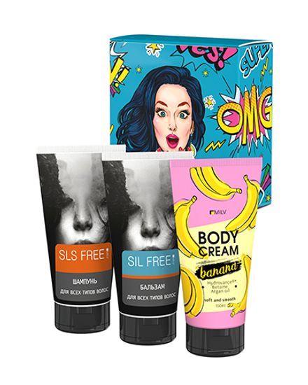 Набор средств для волос и тела «WOW»
