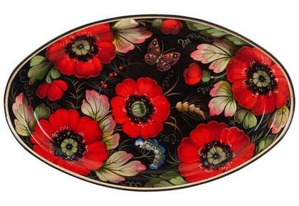 Zhostovo metal tray A17D27022478