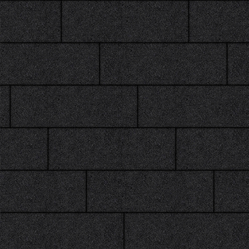 Тротуарная плитка ПРЯМОУГОЛЬНИК 750х250 мм - Стоунмикс Черный