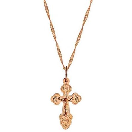 Крестик и цепочка.