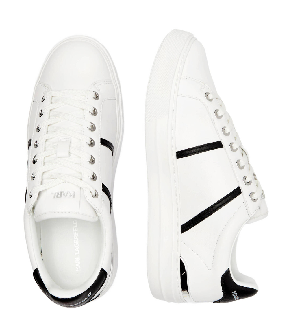 Кожаные кроссовки Karl Lagerfeld - белый(KL51426)