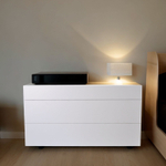 Комод белый Оланд без ручек 3 ящика для вещей и одежды с органайзерами для ящиков