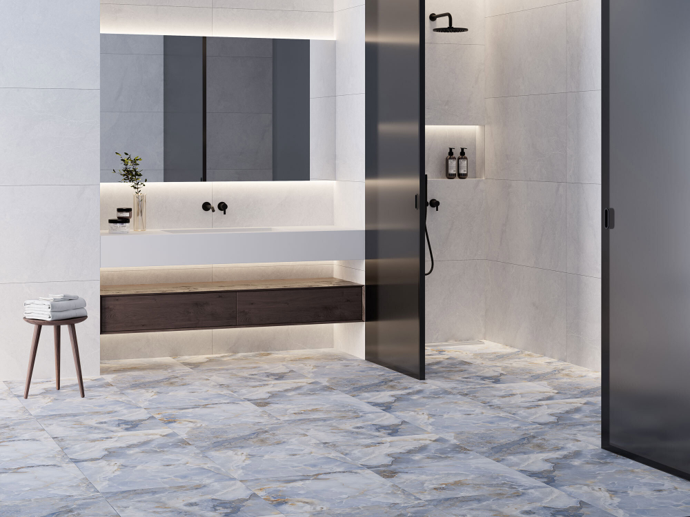 Керамогранит Montecarlo Bianco 60x120 см 2.88 м² матовый цвет серый