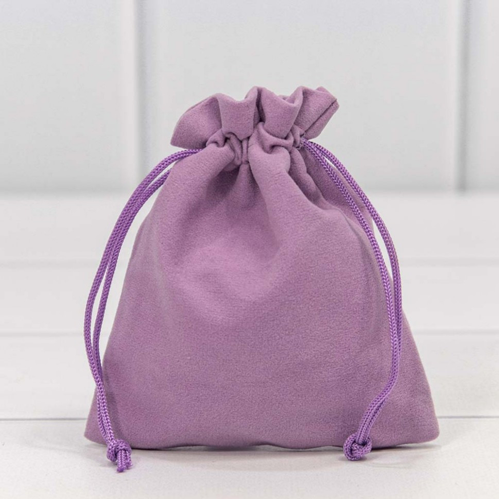 Мешочек 10х12см Бархат класс А (Сиреневый)