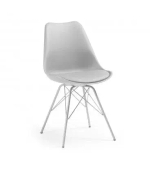 Стул Lars серый с металлическими ножками