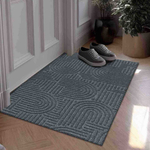 Коврик влаговпитывающий "Лабиринт" 50*100 см серый, ворс 5мм