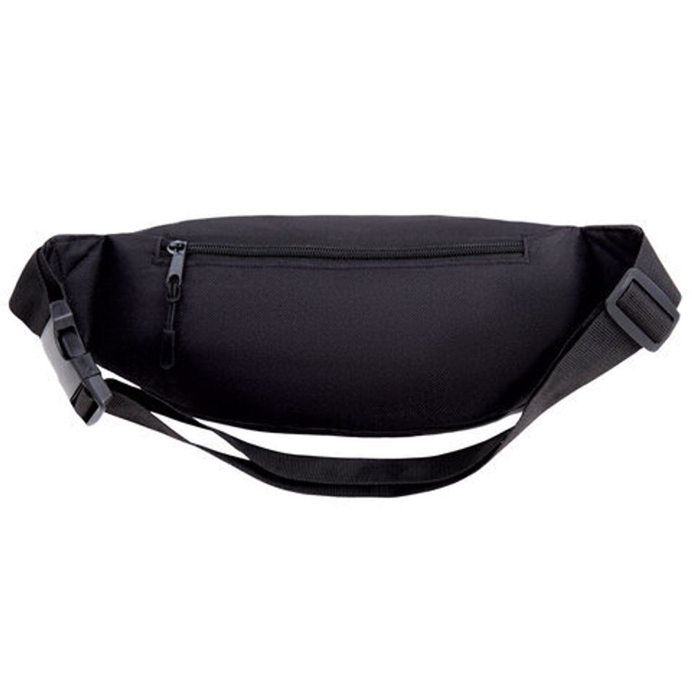 Сумка на пояс BRAUBERG RIO, два отделения, черная, 38х12х8см, 270822