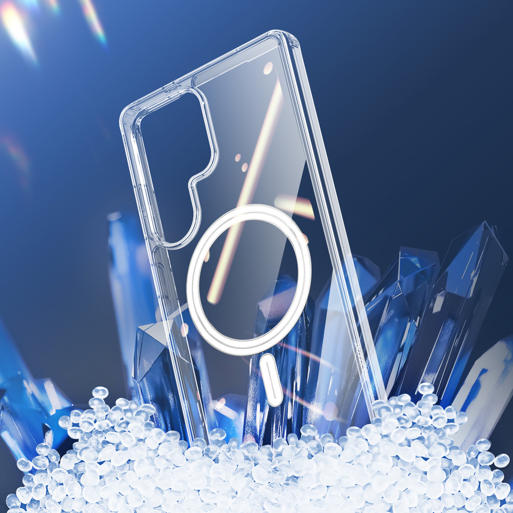 Усиленный прозрачный чехол с MagSafe от Dux Ducis для Samsung Galaxy S25 Ultra, серия Clin Mag Series Case