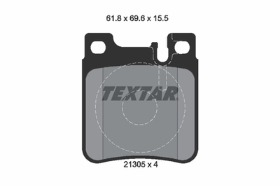 TEXTAR - 2130501-TET - Brake Pad Set, disc brake