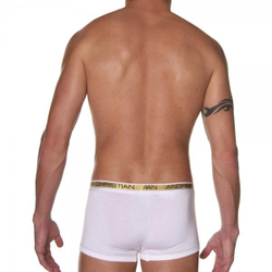 Мужские трусы хипсы белые Andrew Christian Slim Focus Boxer White 5069