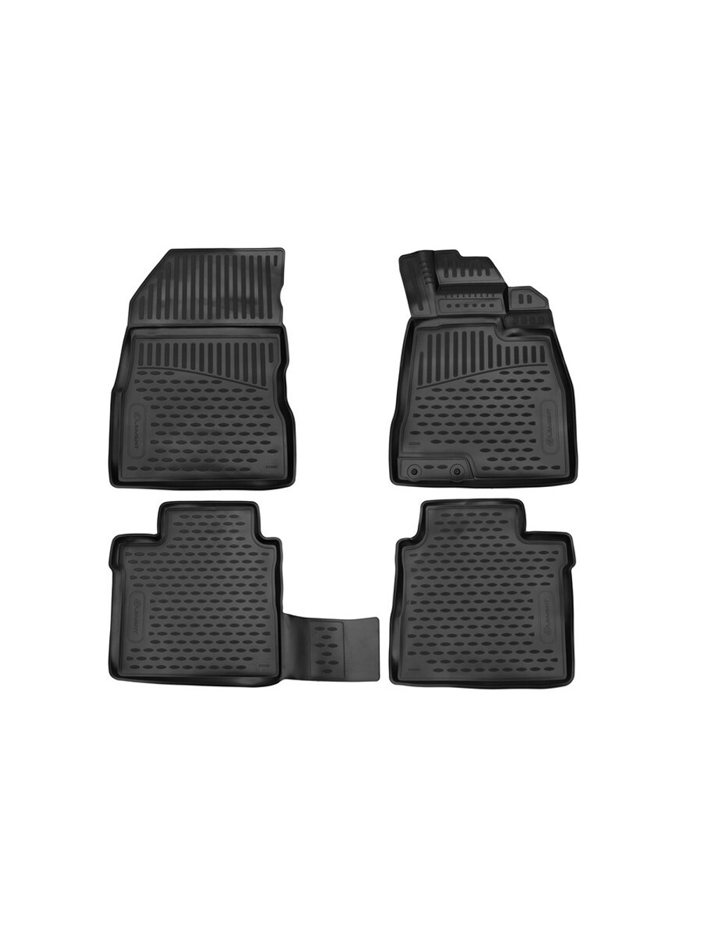 Коврики в салон для NISSAN Note, 2012- правый руль хетчбек, 4шт. (полиуретан) ELEMENT3D02266210