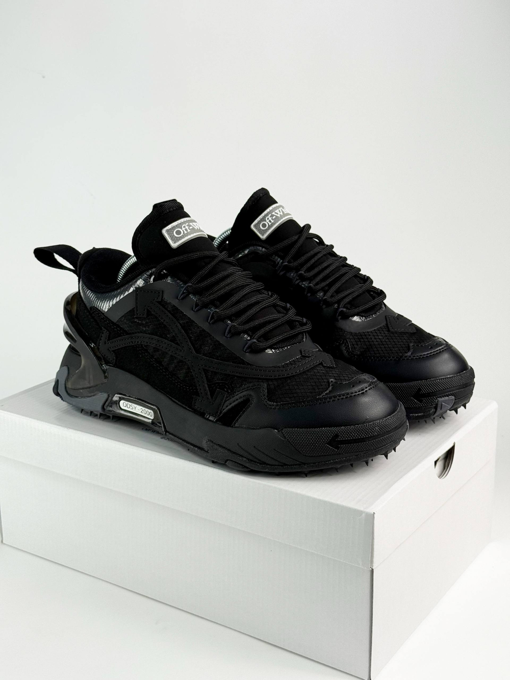 Кроссовки Off-White ODSY 2000 #B102 (черн.)