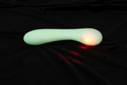 Люминесцентный вибратор для точки G Glow in the dark G-Spot - 17,9 см.