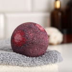 Бомбочка для ванны с шиммером и ароматом лаванды - 110 гр. (Цвет: фиолетовый)