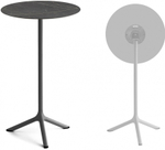 Стол ламинированный барный складной Scab Design Tripe Folding, антрацит, черный мрамор Сахара