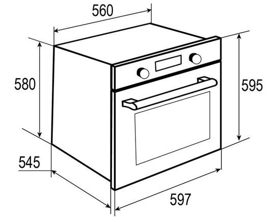Электрический духовой шкаф Zigmund & Shtain EN 115.622 W
