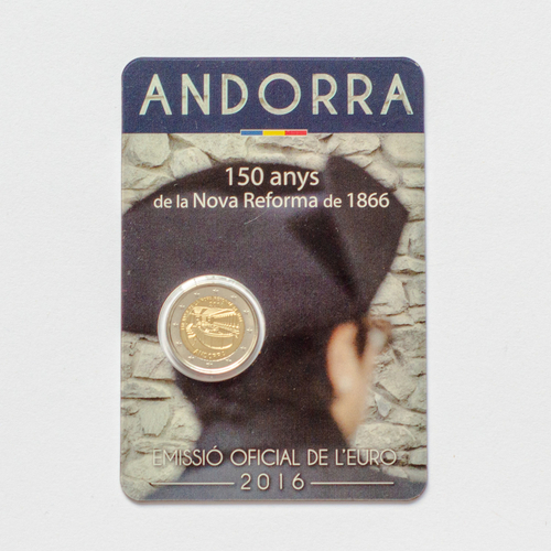Andorra 2 Euro 2016: 150th Anniversary of Major Political Reforms