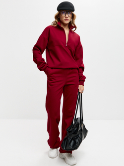 Бордовые брюки Sean