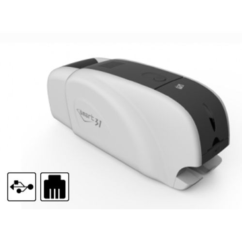 Принтер для печати на пластиковых картах SMART 31 SINGLE SIDE Ethernet /USB