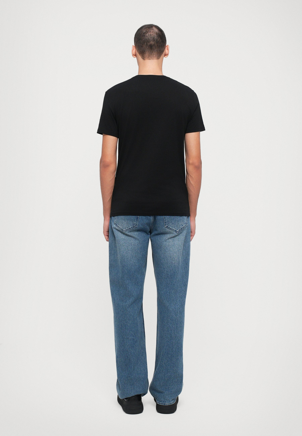 Armani Exchange T-SHIRT SLIM FIT - Базовая футболка - Чёрный
