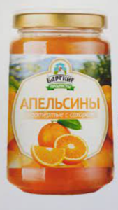 ВАРЕНЬЕ АПЕЛЬСИНЫ Барские продукты ПРОТЁРТЫЕ С САХАРОМ 280 Г