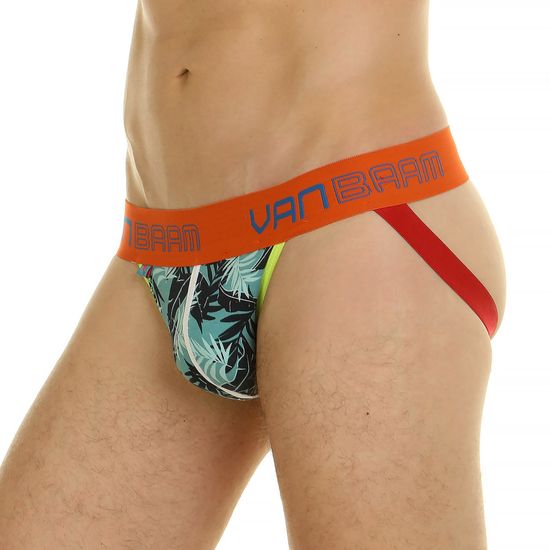 Мужские трусы джоки изумрудные с принтом Van Baam