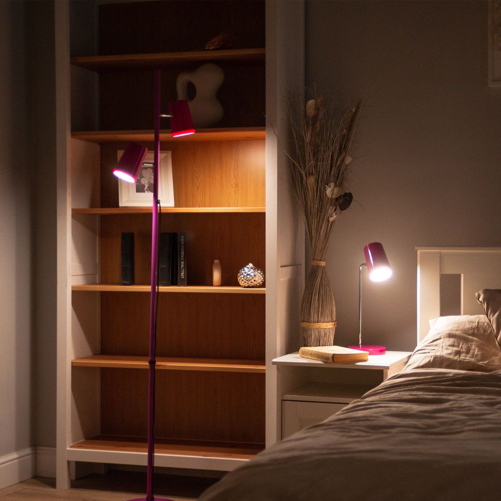 ULM-B600 6W-4500K-DIM RED Светильник настольный светодиодный. 6W. Сенсорный выключатель. Диммер. Розовый. ТМ Uniel