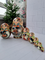 Матрёшка "Русская Тройка" 7мест 17см