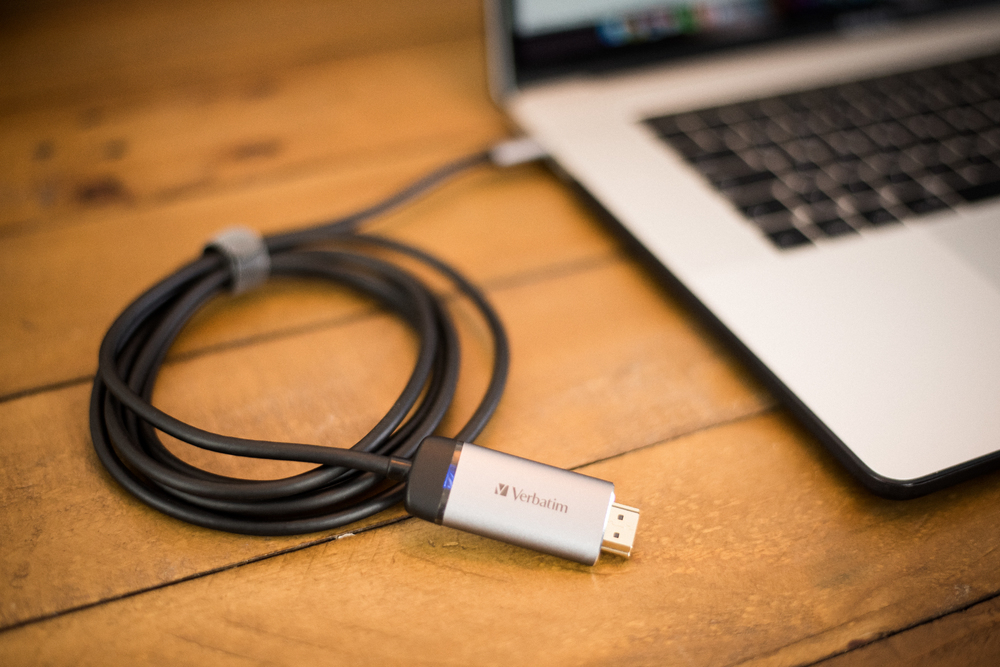 Адаптер Verbatim USB-C / HDMI 4K с кабелем 1,5 м