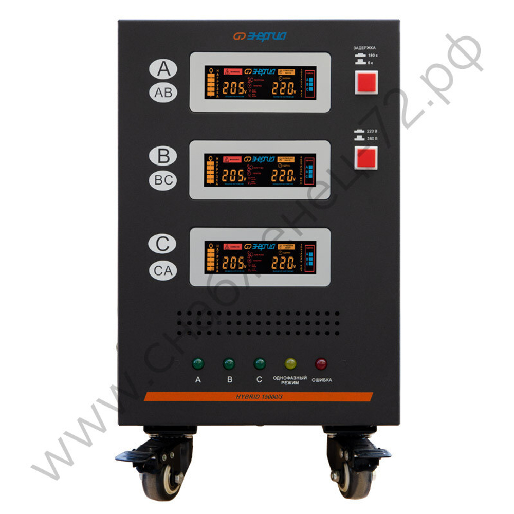 Стабилизаторы напряжения Энергия Hybrid II трехфазные