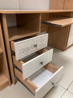 Стол письменный Ассоль Дуб бунратти/анкор белый/дельмар