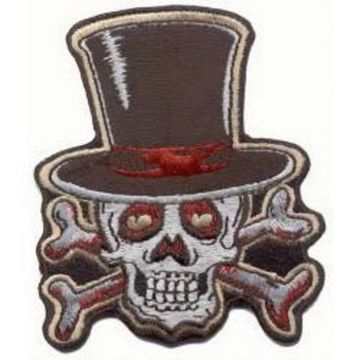 Нашивка Череп в цилиндре