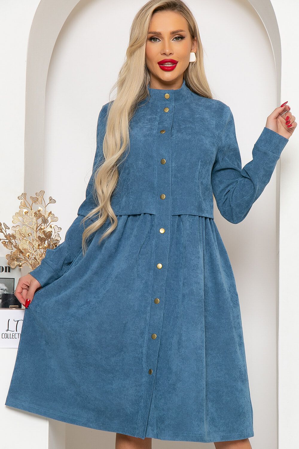 Платье "Муза" (джинс) П4118 LT Collection (Акция)