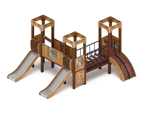 Детский игровой комплекс Королевство (Картонное) ДИК 1.15.03-12 H=900