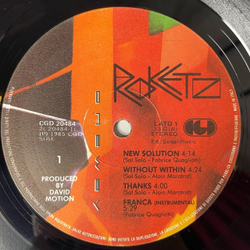 Винтажная виниловая пластинка LP Rockets Roketz One Way (Italy 1986)