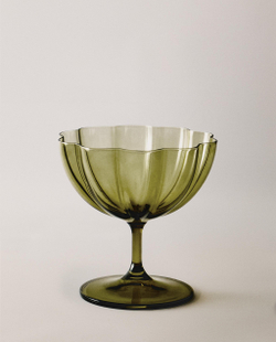 Zara Home миска из стекла, цвет синий, 10.6 см