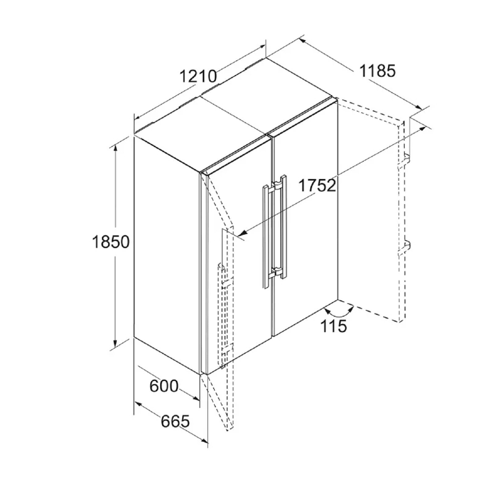 Холодильник Liebherr SBS 7212-25