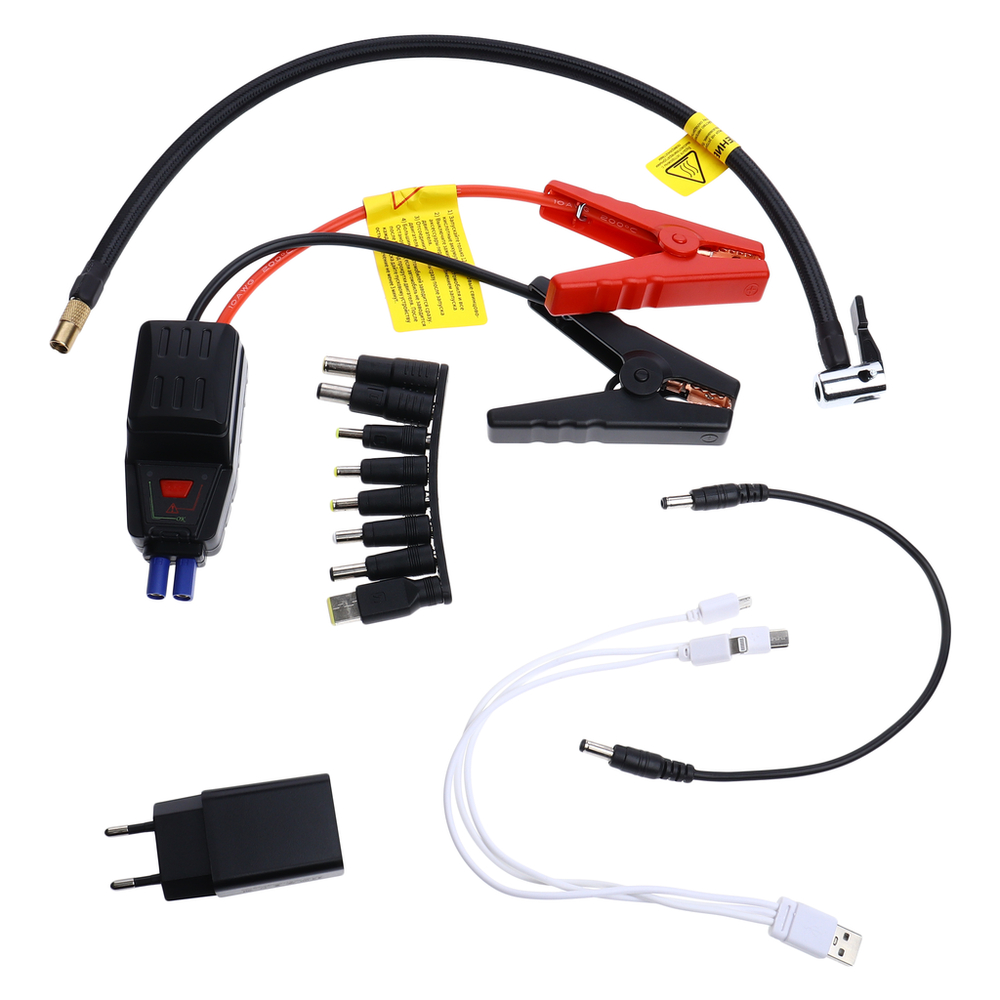 Устройство пусковое 5-19V 450А 12000мА/ч (power bank) с компрессором GTE