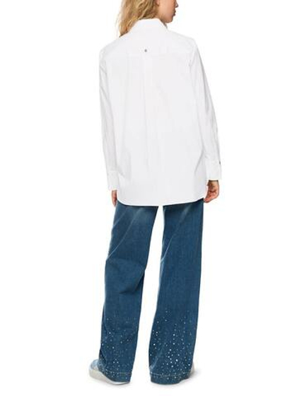 Marc Cain Рубашка с декорированной кристаллами планкой
