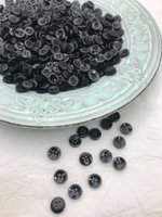 Пуговицы на прокол черные с окантовкой