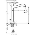 Смеситель для раковины Hansgrohe Metropol Classic 31303090 хром золото