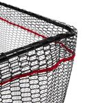 Голова подсачека Namazu Pro, квадратный обод с подгибом 50х45 см, прорезиненная сетка/25/