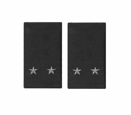 Фальшпогоны черные вышитые серые звезды лейтенант
