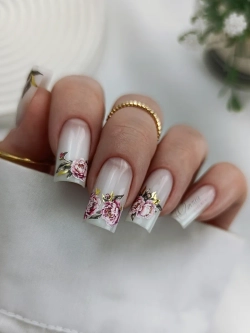 Lucky Rose Слайдеры наклейки для длинных ногтей 421