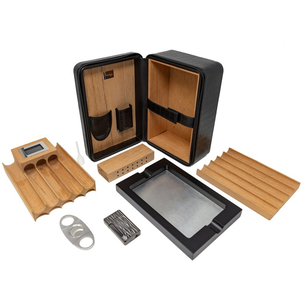 Хьюмидор Афисионадо Manhattan Black XL дорожный на 10-20 сигар