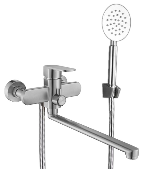 24304-G Смес. од. из НЕРЖ. для ванны (САТИН) HANSEN  (20/1шт)