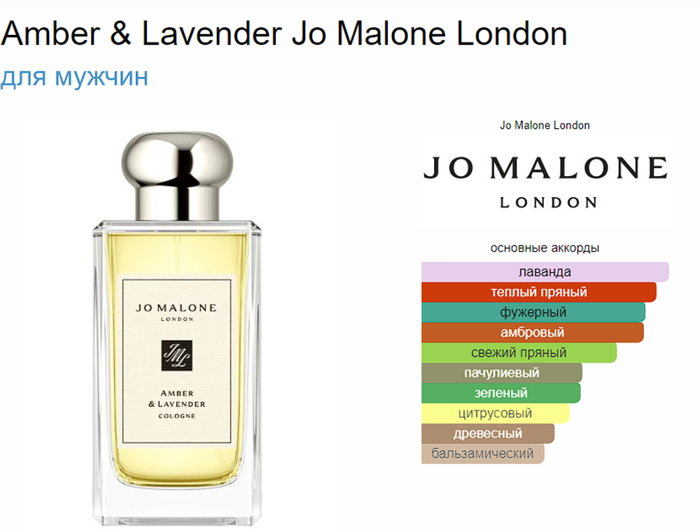 Тестер парфюмерии Jo Malone Amber & Lavender TESTER 100ml (duty free парфюмерия)