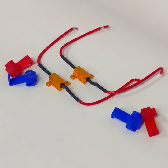 Обманка (резистор металл на разъёмах-гильотинах) для светодиодов 10W