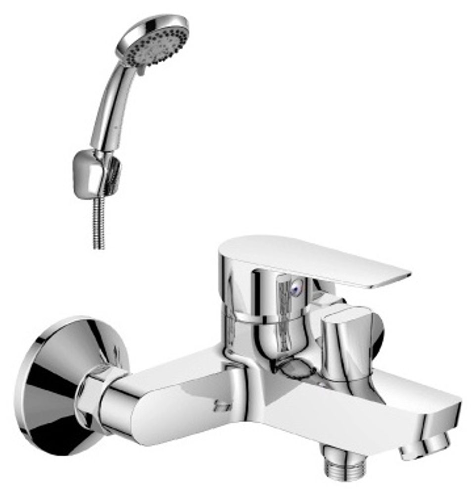Cмеситель для ванны Rossinka S 35-31 с монолитным изливом