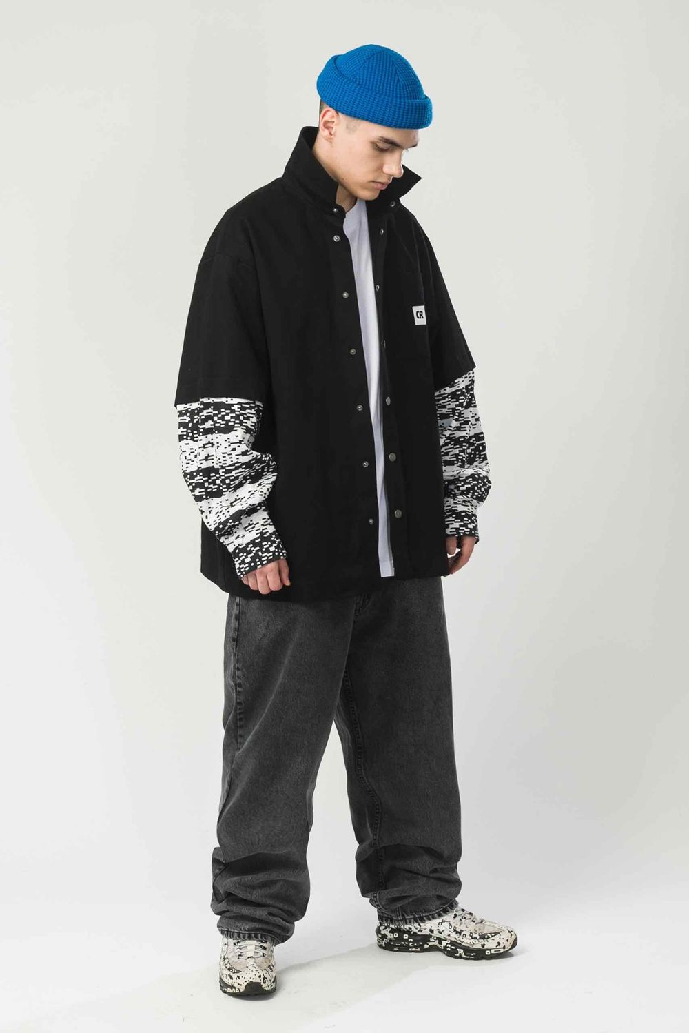 Рубашка Codered Glitch Stripes Arm черный